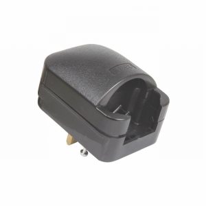 Converter Plug European SchukoE to UK 13Amp Hinged Black