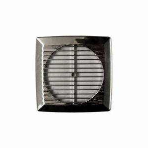 Fan Cover 100mm/4" Low Profile Chrome Square  D