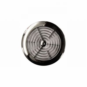 Fan Cover 150mm/6" Low Profile Chrome Round  D