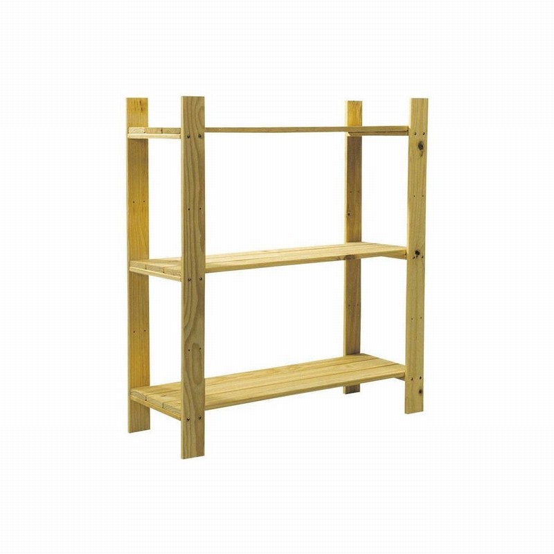 Unit 3 Shelf 900x800x300mm Natural Pine