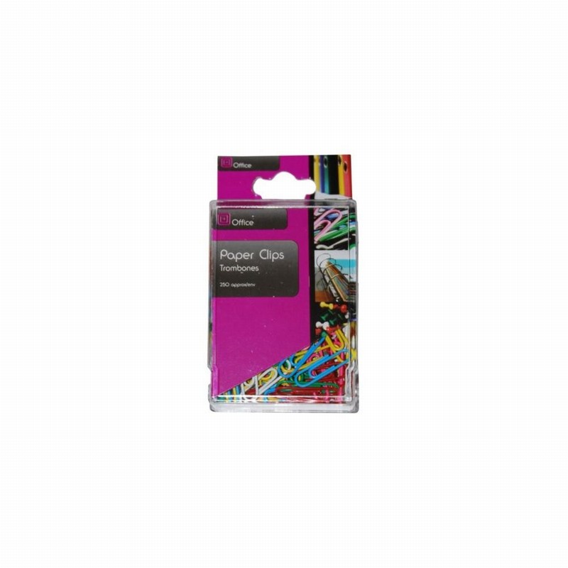 Paper Clips Pl. Cov. In Box x250