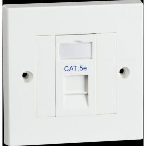 Socket CAT5E 1Gang Soft Edge IDC Fitting D