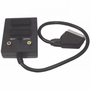 Scart Adaptor 1in 2out + Switched Phono In / Output