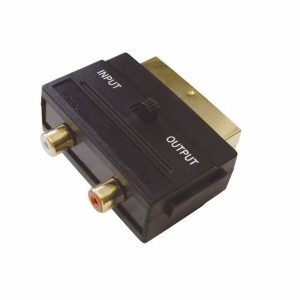 Adaptor Scart to Phono Switched Gold Plated
