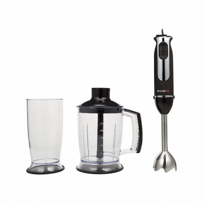 Food Hand Blender BREVILLE Pro Black & Chrome
