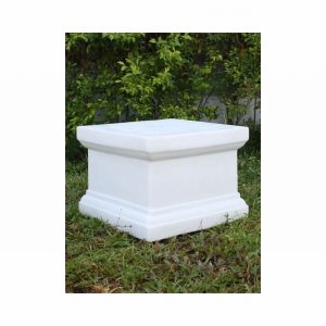 Garden Ornament VICTORIAN PLINTH LARGE WHITE Colour 32cm
