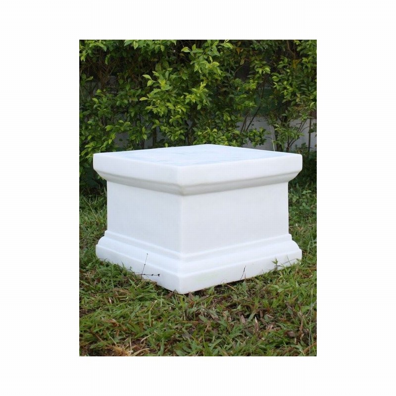Garden Ornament VICTORIAN PLINTH LARGE WHITE Colour 32cm
