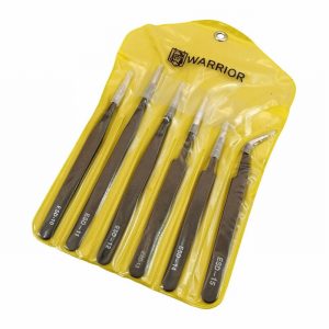 Tweezers WARRIOR 6Pce. Set
