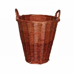 Wicker Log Basket Med. Dark