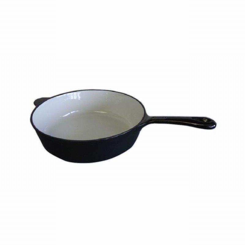 Skillet Pan C.Iron 25cm Enamelled Black