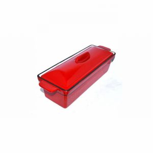 Stock Pot Rect. En. Red
