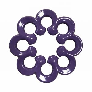 Trivet C.I. Round 18cm Round Design Enamelled