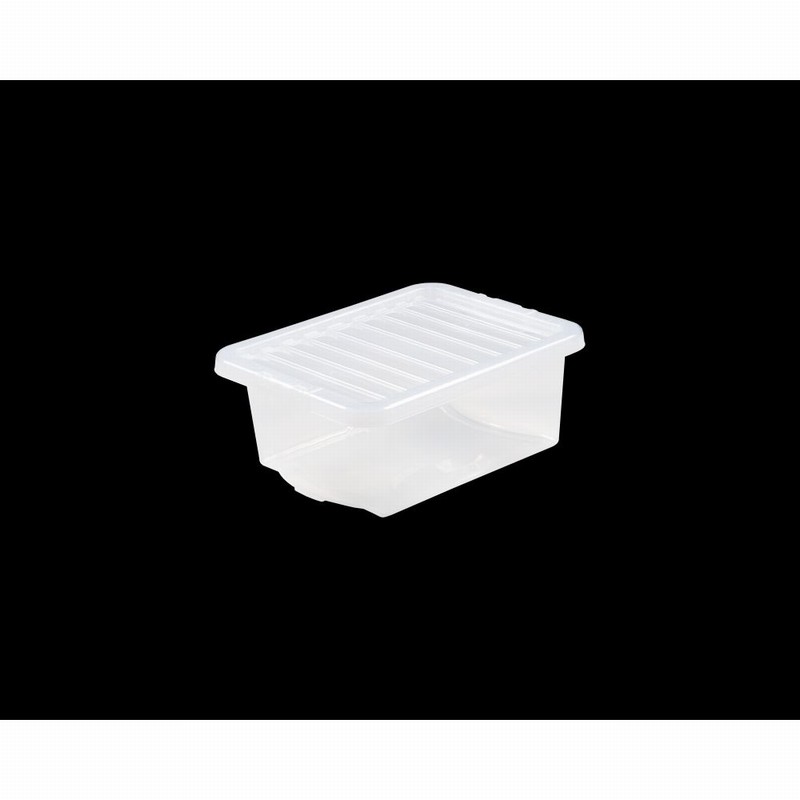 Box & Lid 16Ltr. CRYSTAL Clear Base & Lid