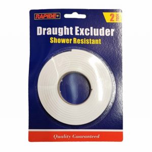 Draught Excluder Foam White Standard 4Mtr.x9mm x2