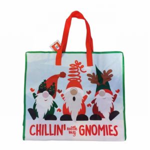 Bag Jumbo Christmas Chillin Gnomes PP 47x56x25.4 Zipped