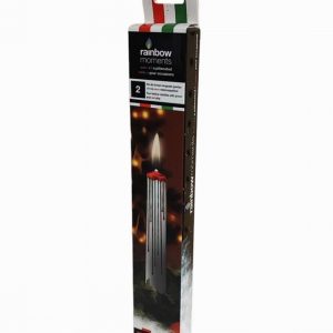 Candle RAINBOW MOMENTS White & Multi Colour 260mm 4Hrx2  D