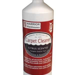 Carpet Cleaner Shampoo All Machines WARRIOR 1Ltr. Citrus Scented