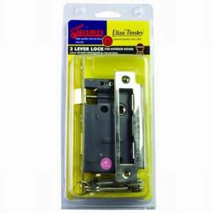 Lock Mortice Sash 63mm 2.5" 3Lever E.B.  D [+]