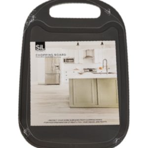 Chopping Board Plastic & Handle Grey