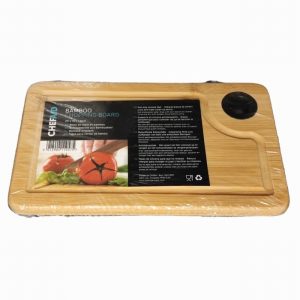 Chopping Board Bamboo Silicone insert & Feet 25x15cm  D