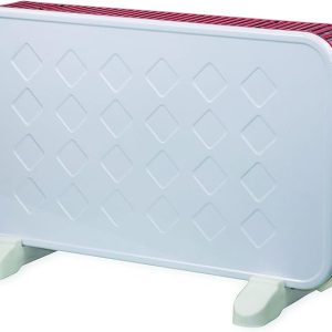 2kw White and Red Diamond Pattern Convector Heater