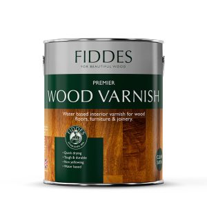 Varnish FIDDES Premium Q/Drying Non Yellow 5Ltr. Clear Satin