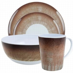 Picnic Ware Set Melamime STONE 16Pce.  D