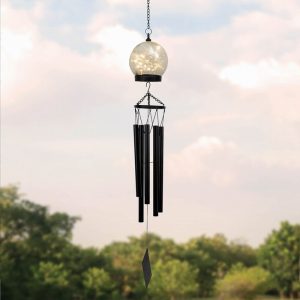 Solar Light Ball Craked & Wind Chime  D