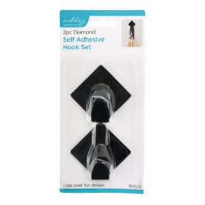 Hook Self Adhesive Black Diamond x2  D