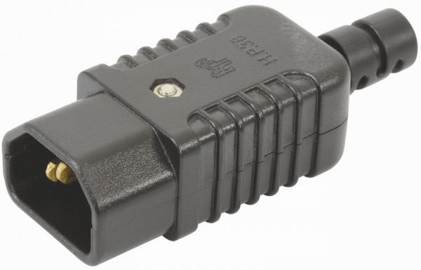 Socket C14 10Amp IEC Male Pins Inline Heavy Duty - Warrior Warehouses