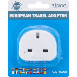Elpine European Travel Adaptor