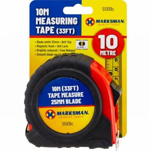 Marksman 10m (33ft) Measuring Tape