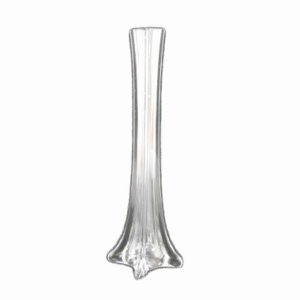 31cm Square Base Glass Vase
