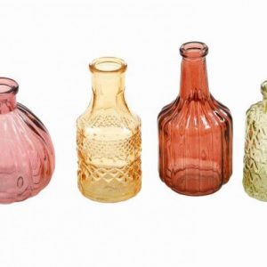 4 x Bloomsbury Posy Bottle Vases
