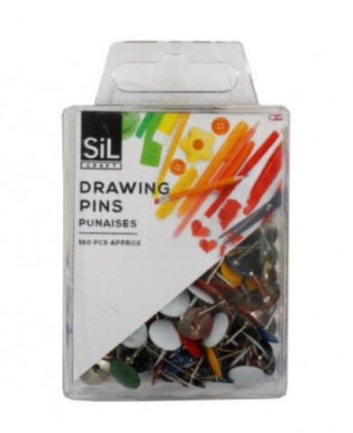 150 Piece Coloured Drawing Pins