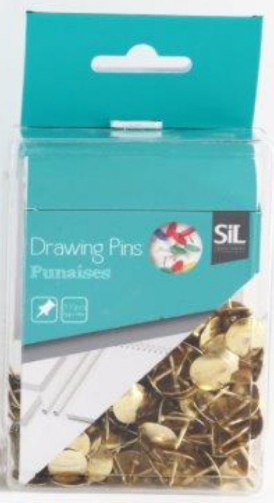 150 Piece Brassed Drawing Pins