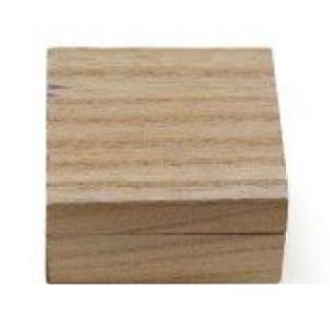 Small Square Hinged Wooden Ornamental Storage Box