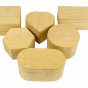Box Ornamental Hinged Storage Wooden Lge. RECT.   [+]