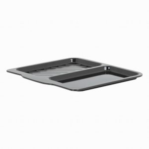 Wham Black Enamelled 0.6mm Handled Dual Oven Tray