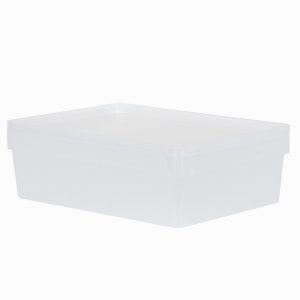 Box & Lid A4 36x26x11cm CRYSTAL Clear Base & Lid