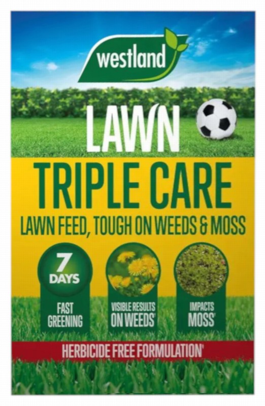 Lawn Weed Feed + Mosskiller TRIPLE CARE 350m2 D