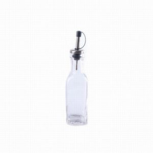 Bottle Condiment Glass & Metal 19cm 160ml