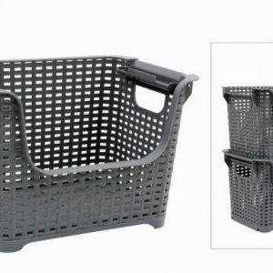 Rack Stacking & Storing 38x25cm Grey Woven