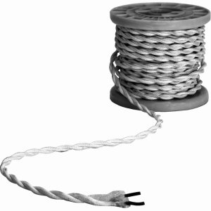 Flex DECO Braided Silver 2Core per Mtr.