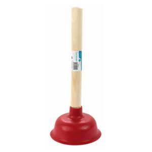 Sink Plunger 100mm Cup Wood Shaft