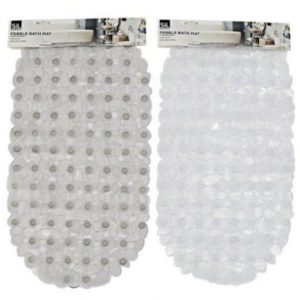 Bath Mat Pebble Clear 69x37cm