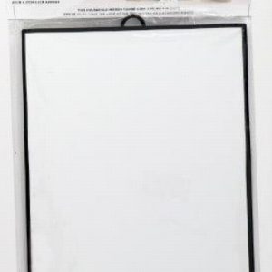 Mirror Rectangular 30x24cm Black Plastic