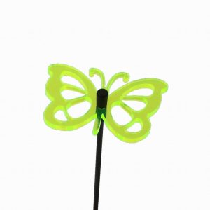 Suncatcher Fluorescent Green Butterfly Garden Stake 6x6x25cm