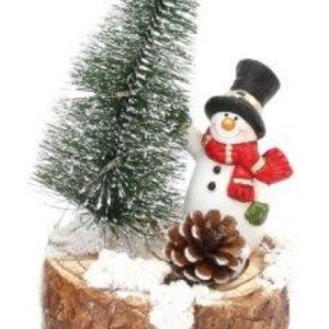 23cm LED Christmas Tree and Snowman