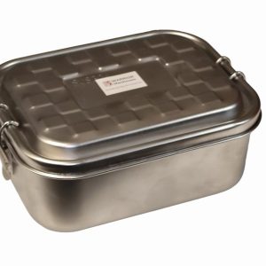 Warrior Stainless Steel Airtight Food Box with Clip Lid